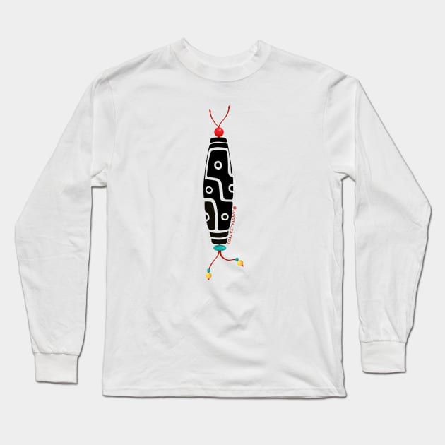 Dzi Bead Long Sleeve T-Shirt by lungtatattoo